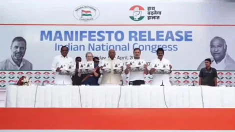 Congress releases election manifesto “Nyay Patra" for Lok Sabha 2024